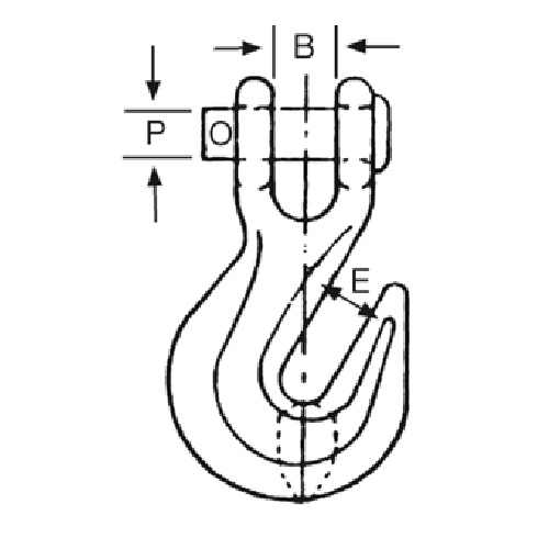 Electro Galvanised Alloy Steel Clevis Grab Hook - Lashing Type - Total ...